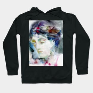 VIRGINIA WOOLF - watercolor portrait .4 Hoodie